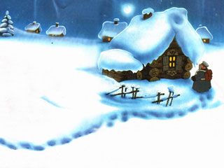 постучался в крайнюю избу