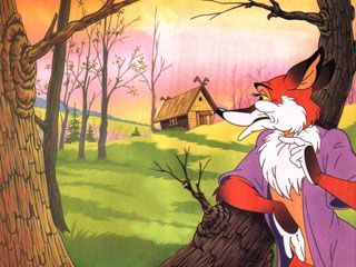 Жили-были лиса да заяц