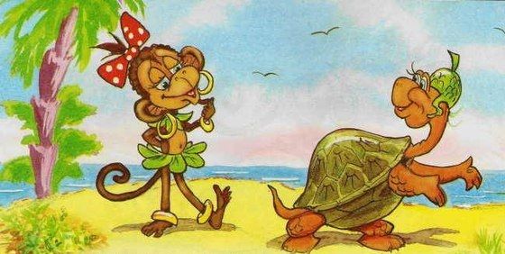 Аудиосказка, Баниласка, Про черепаху и обезьяну