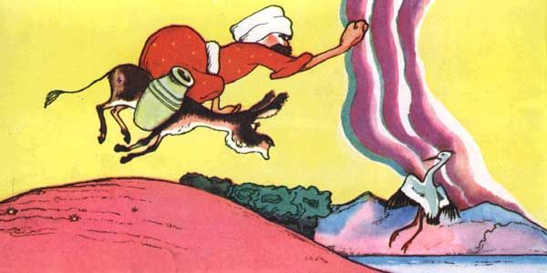 Богач кричит на аиста