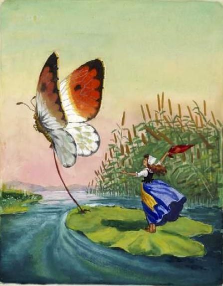 Листок поплыл еще быстрее