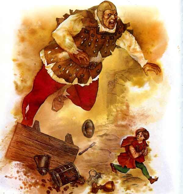 Людоед грохнулся на землю и разбился