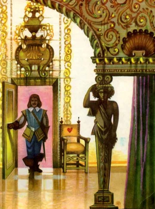 юный король зашел в комнату