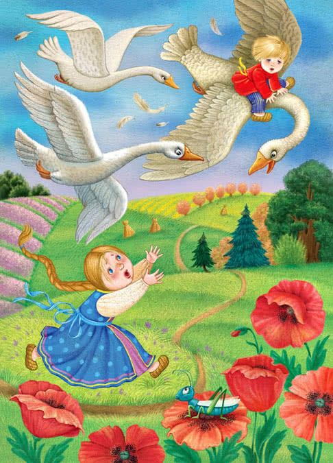 Слушать Колыбельные сказки дедушки Дрёмы Гуси-Лебеди онлайн на ночь