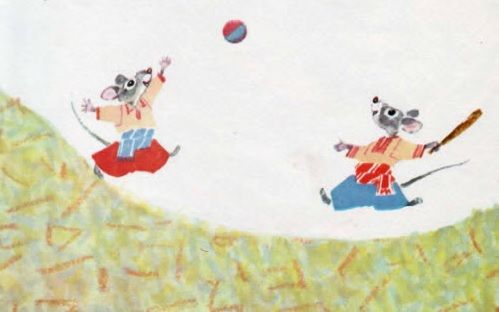 мышата стали играть в лапту