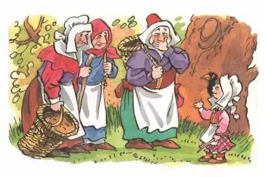 Повстречались им три старушки