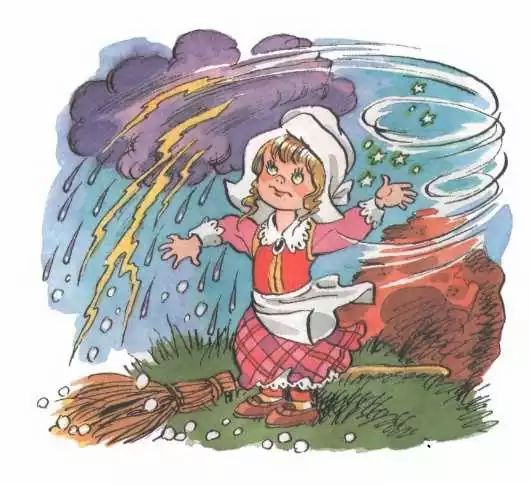 Бабе-Яге вызывает ветер, гром и молнию