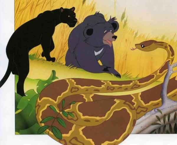 Каа был огромной змеей