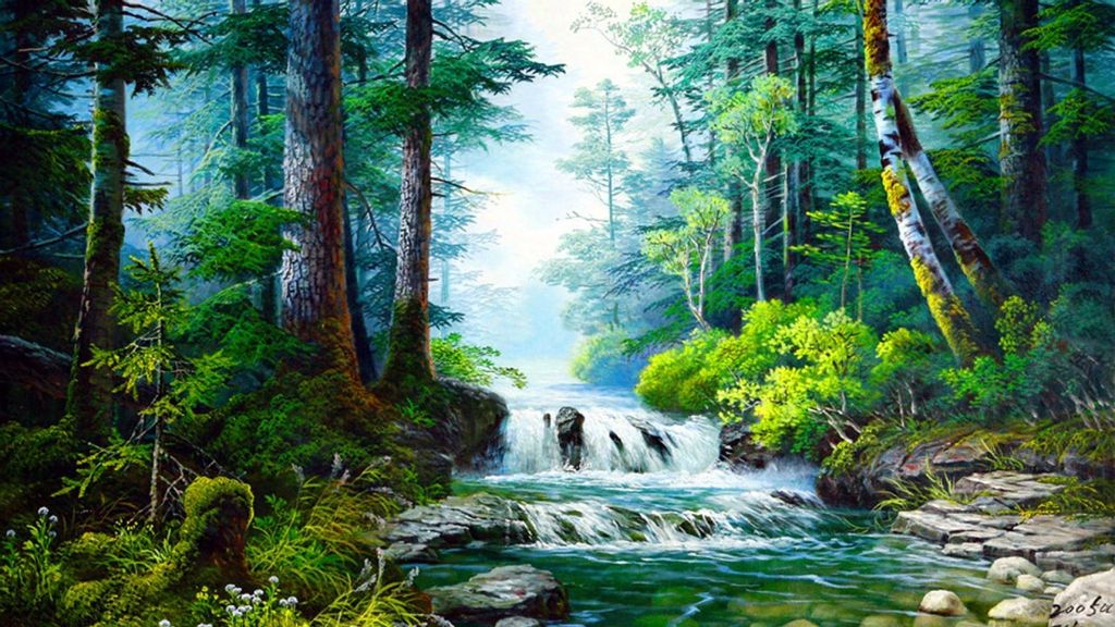 Бормотание ручейка слушать Звуки природы на ночь детям