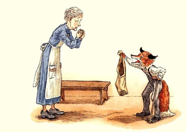 увидев пустой мешок, Лис разгневался