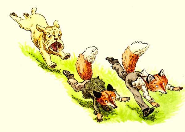 огромное чудовище с диким лаем преследовало их