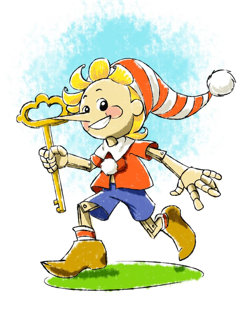 Стих Смешной Буратино Александра Мецгера из коллекции детских писателей