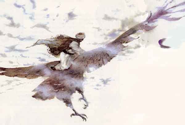 Сел на нее верхом и полетел