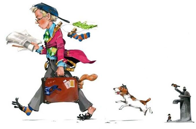 Стих Вот какой рассеянный Самуила Маршака из коллекции детских классиков